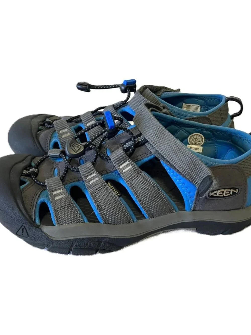 KEEN Newport H2 Waterproof Sandals Youth 5 / Fits Women's 7 Gray Blue